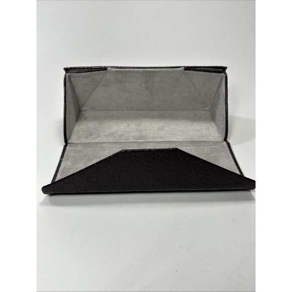 GUCCI Authentic Triangle Brown Sunglasses Case Collapsable - Picture 9 of 11